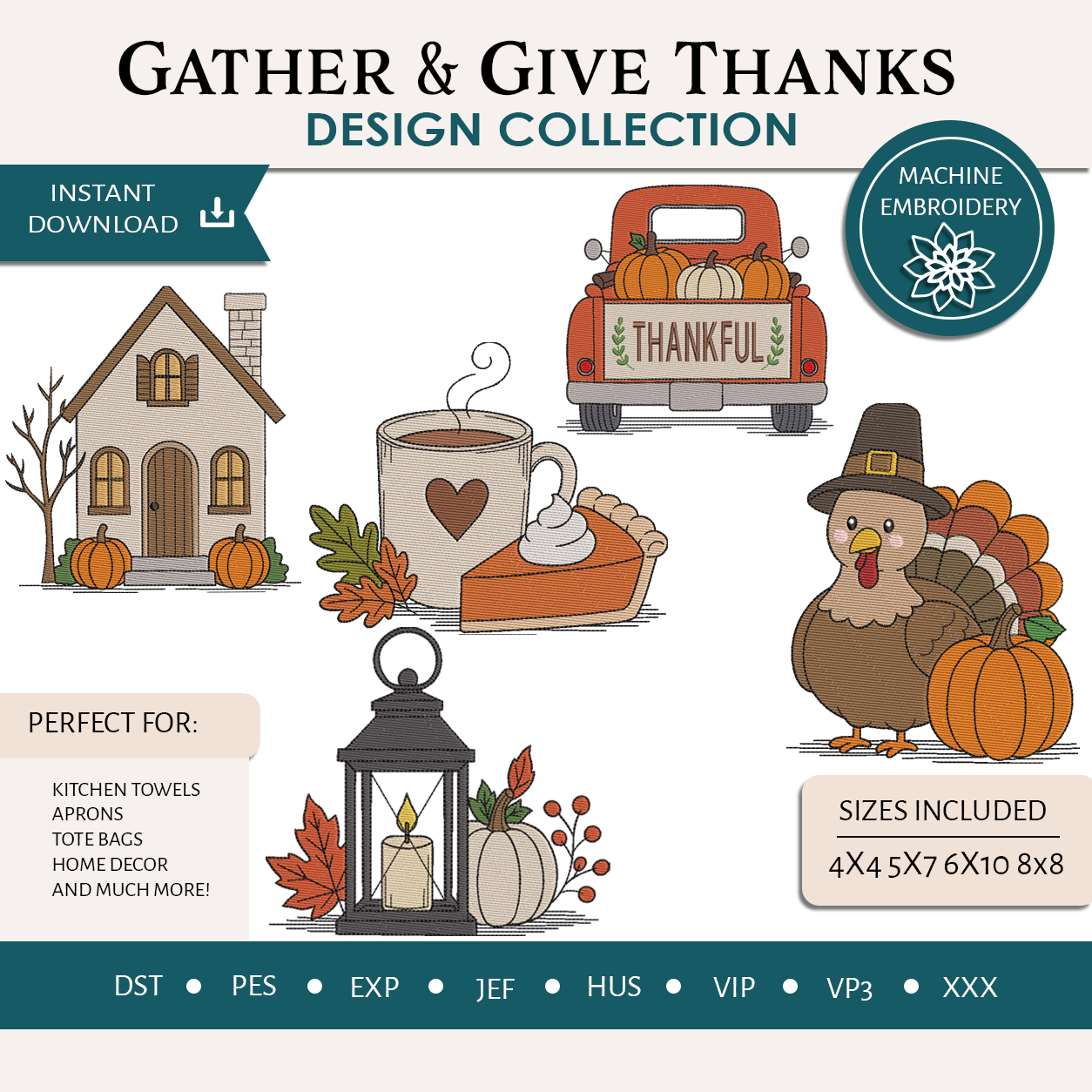 Gather & Give Thanks Collection set of 5