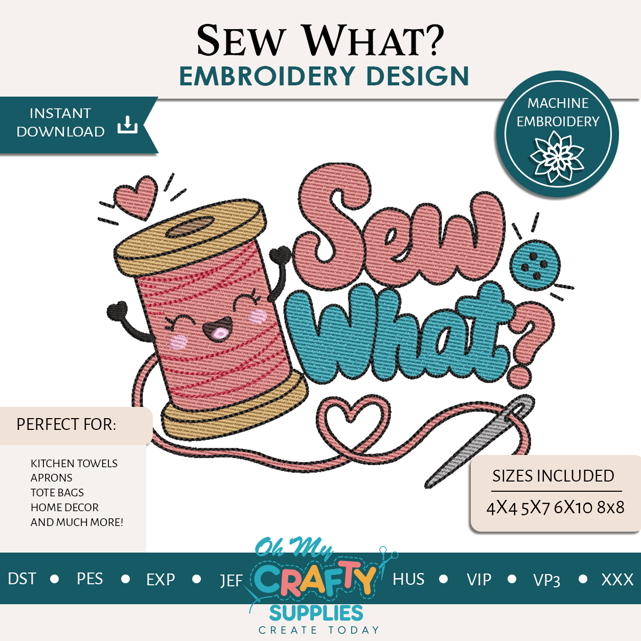 Sew What Embroidery Design